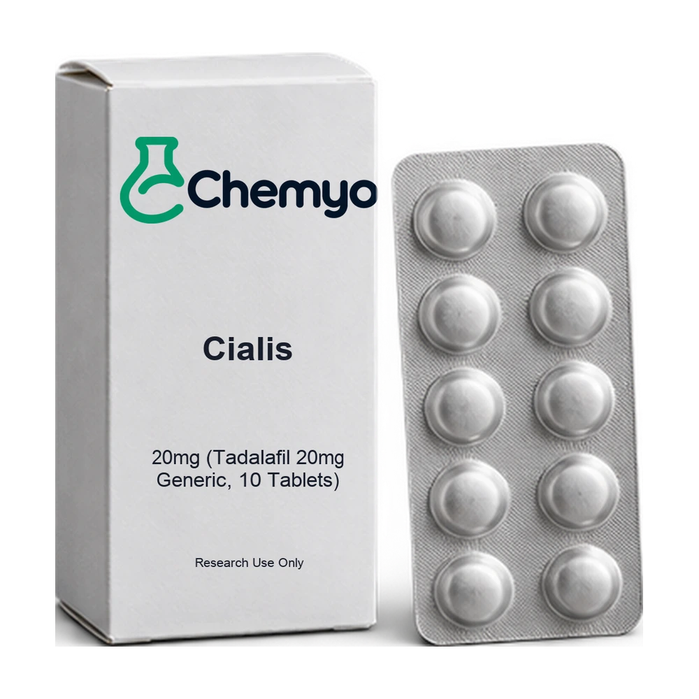 Cialis 20mg (Tadalafil 20mg Generic, 10 Tablets) — Chemyo