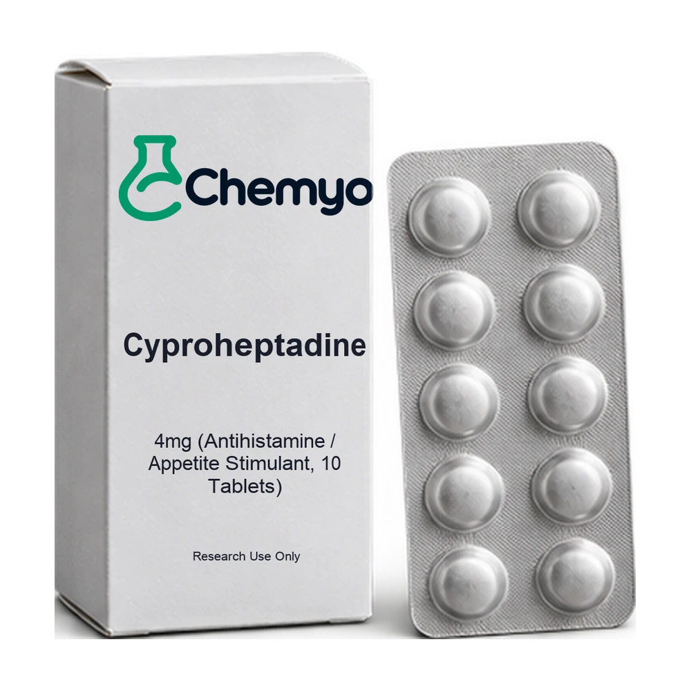 Cyproheptadine 4mg (Antihistamine / Appetite Stimulant, 10 Tablets) — Chemyo