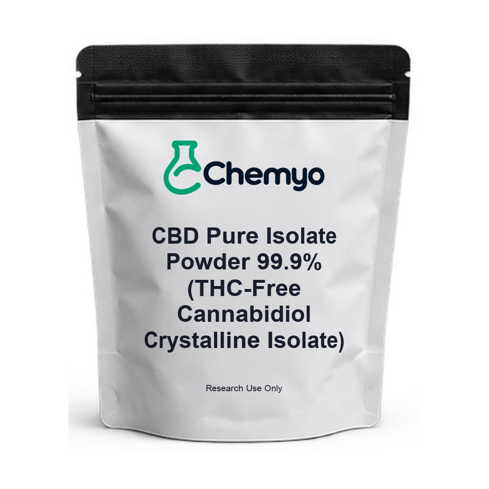 CBD Pure Isolate Powder 99.9% (THC-Free Cannabidiol Crystalline Isolate) — Chemyo