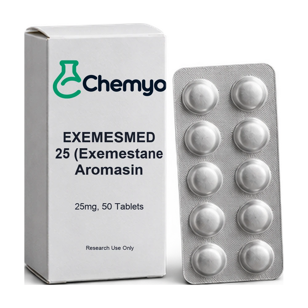 EXEMESMED 25 (Exemestane Aromasin 25mg, 50 Tablets) — Chemyo